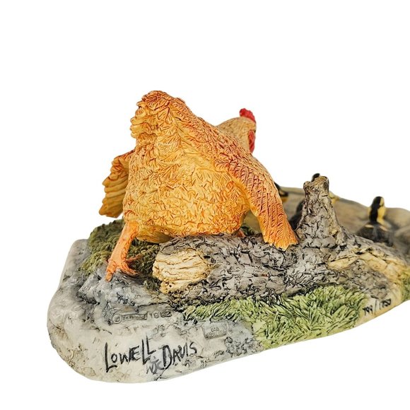 Lowell Davis If You Can't Beat Em Join Em Figurine Chicken Hen Ducklings - Picture 6 of 10
